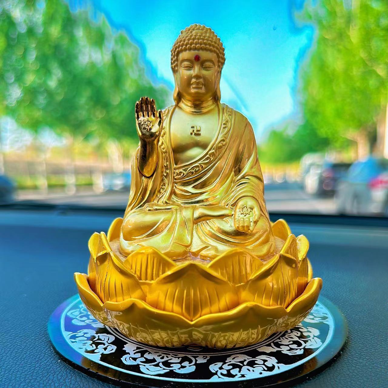 【大日如来佛】车载香水摆件锌合金地藏王创意汽车香薰装饰居家通用