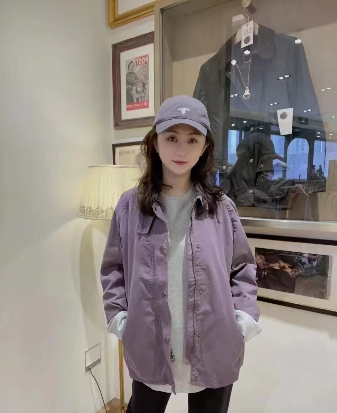 HJ时尚百搭休闲宽松新款短外套