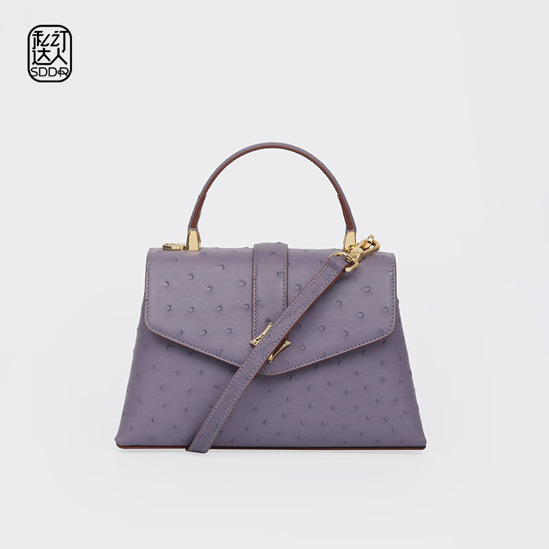 私订达人鳄鱼世家2025新款手提包女次鸵鸟皮/鳄鱼皮斜挎包DB