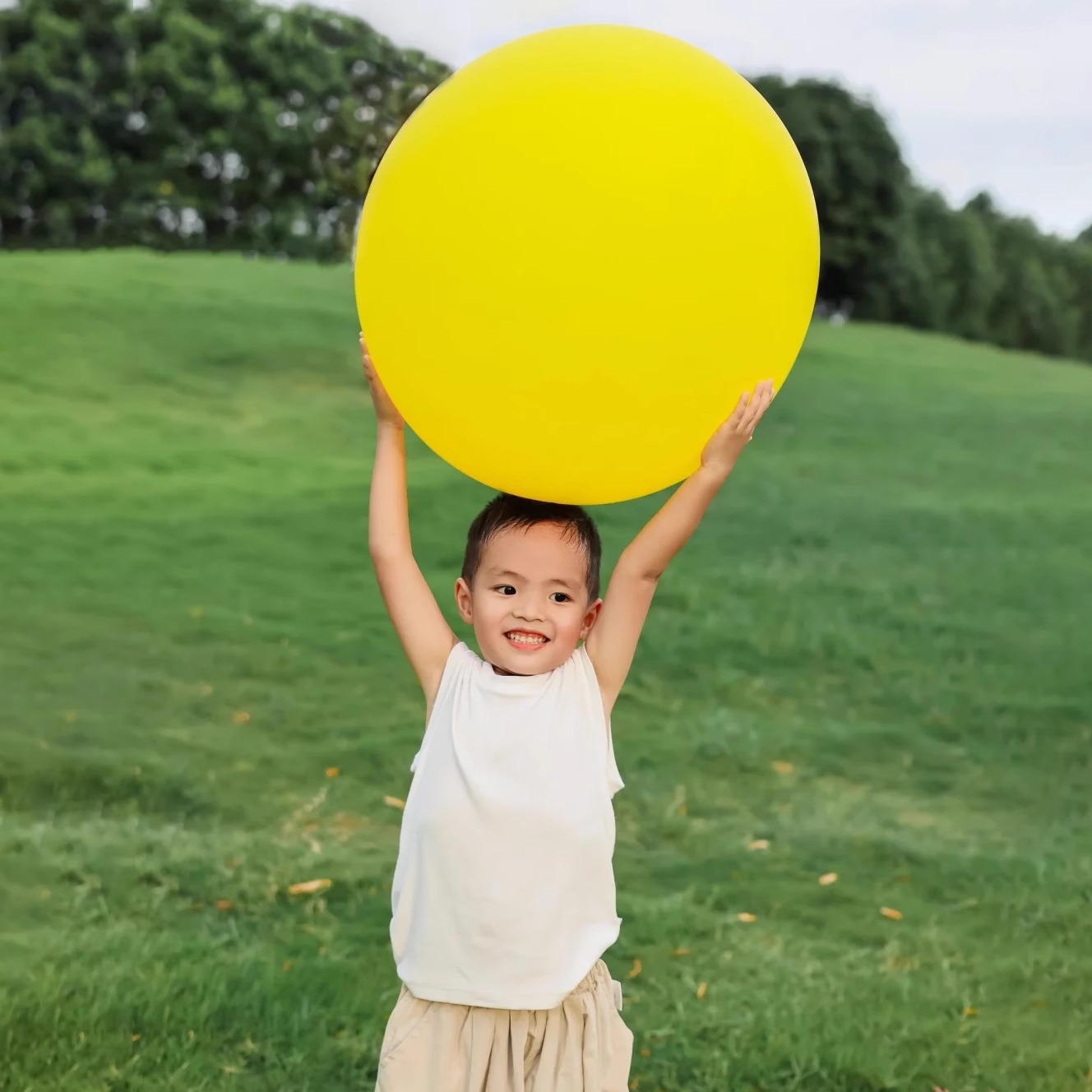 儿童超大气球加厚草地拍拍球户外露营弹性派对室外正圆36寸