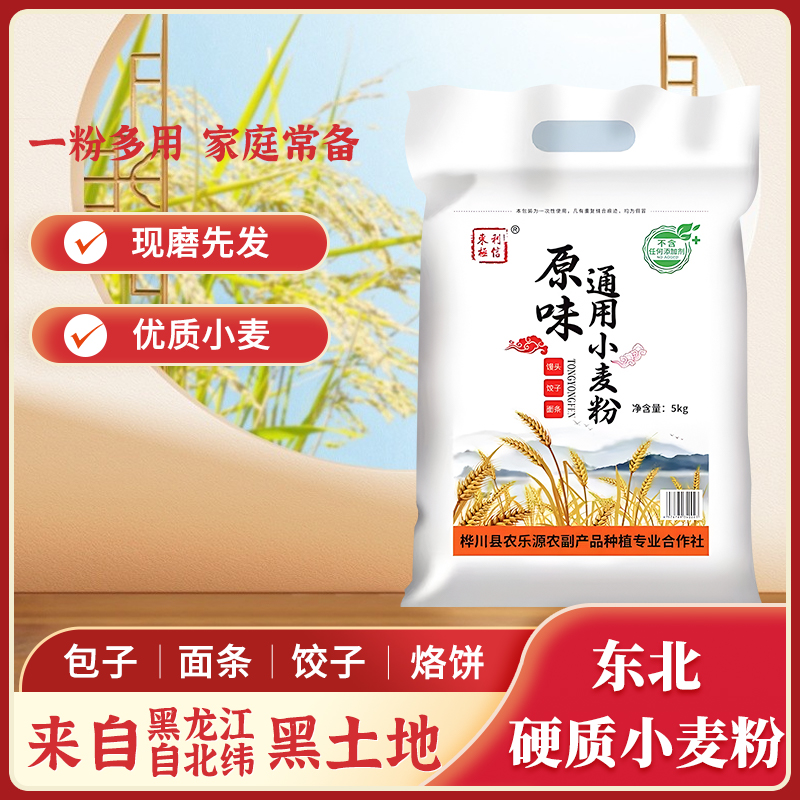 东极利信优选东北天气饺子硬质小麦粉原味通用多用小麦粉曹书记
