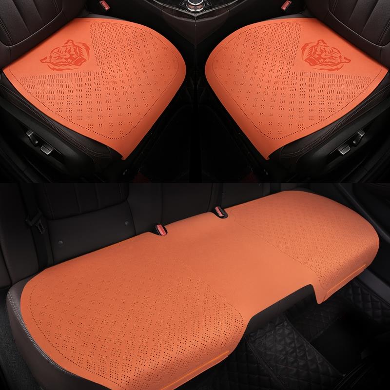 适用于深蓝SL03/S7轻奢超薄翻毛皮四季汽车坐垫夏透气凉垫三件套