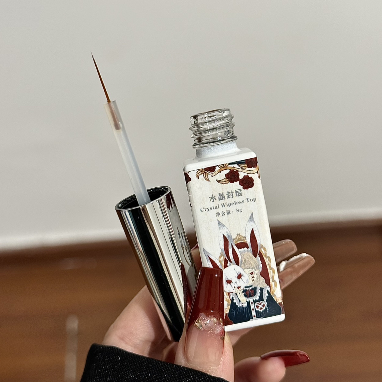 钰兔•高定细毛刷包钻封层溜边填缝拉线缝隙牢固钻饰品持久美甲