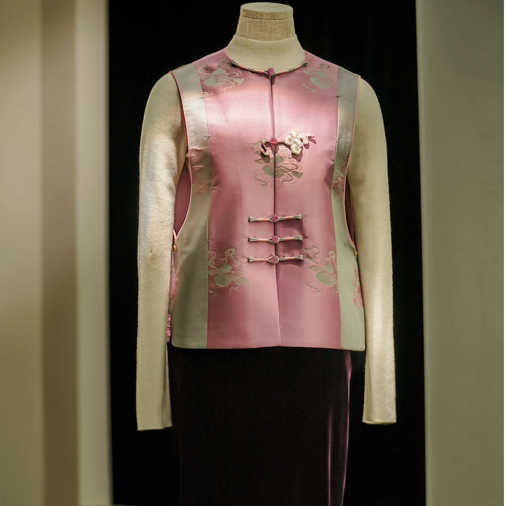 【樱新】系列新中式库缎马甲