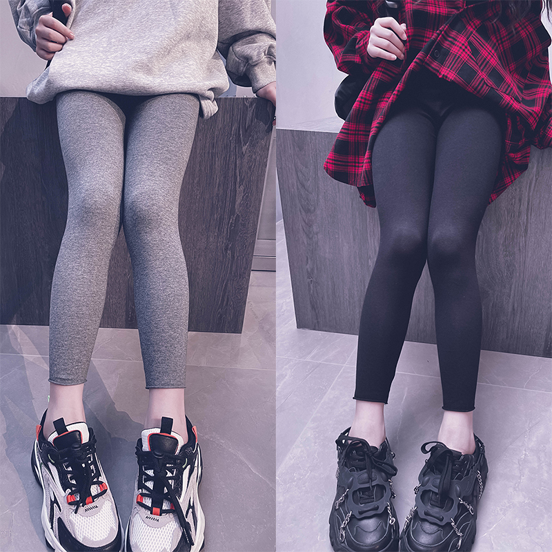 冷大娘定制 女儿童棉打底裤弹力修身裤子百搭魔术裤亲子款