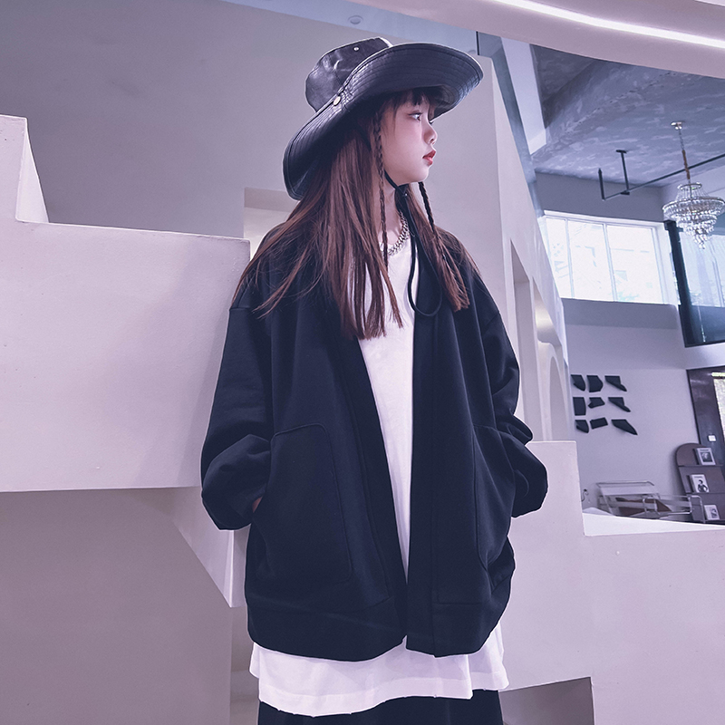 冷大娘定制男女儿童春夏纯棉宽松休闲外套纯色上衣亲子款