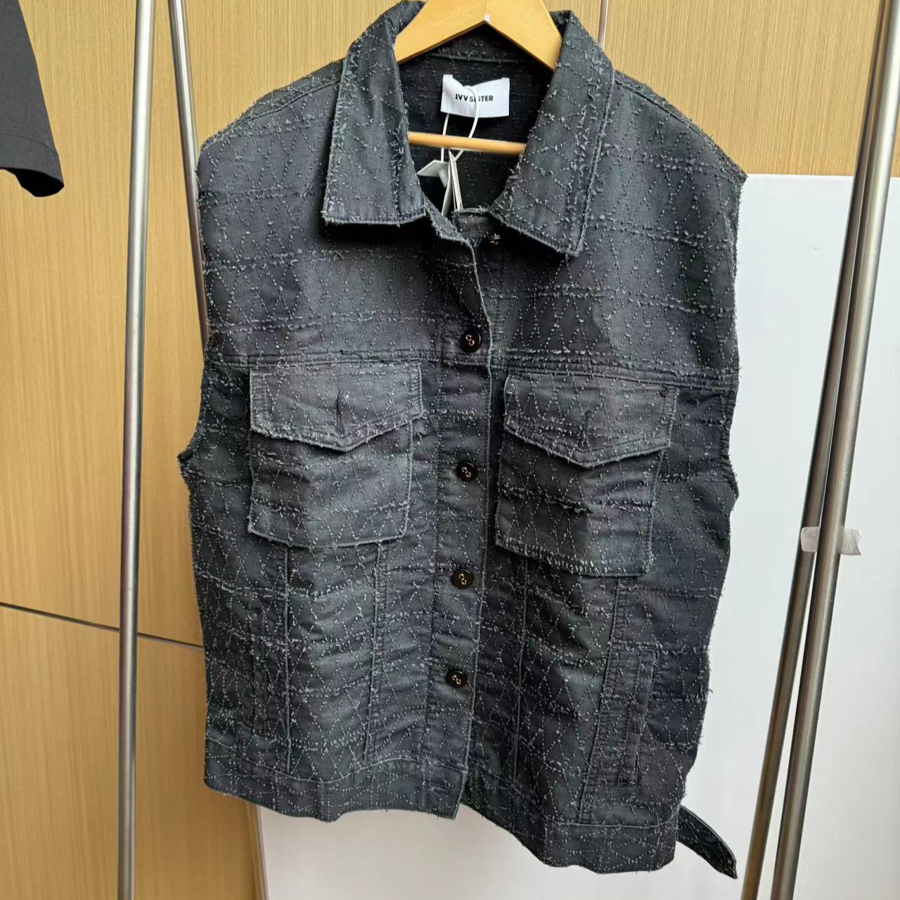 【程发发】F1254牛仔马甲香风