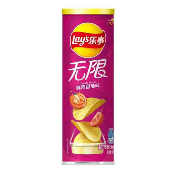 【乐事】无限薯片【鲜浓番茄味】90g/罐