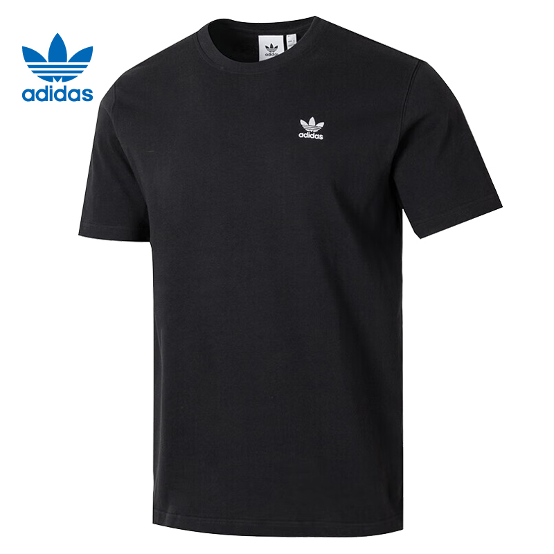 adidas 阿迪达斯三叶草运动上衣男款户外健身休闲短袖T恤  II5760
