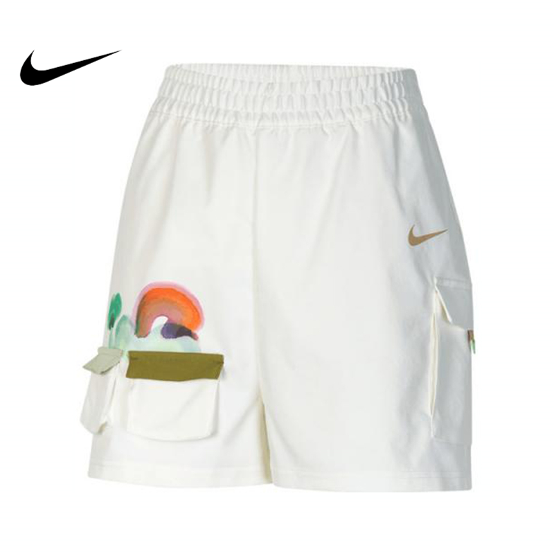 Nike耐克女款雅丹风NSW SHORT WVN运动休闲短裤HF6175-133