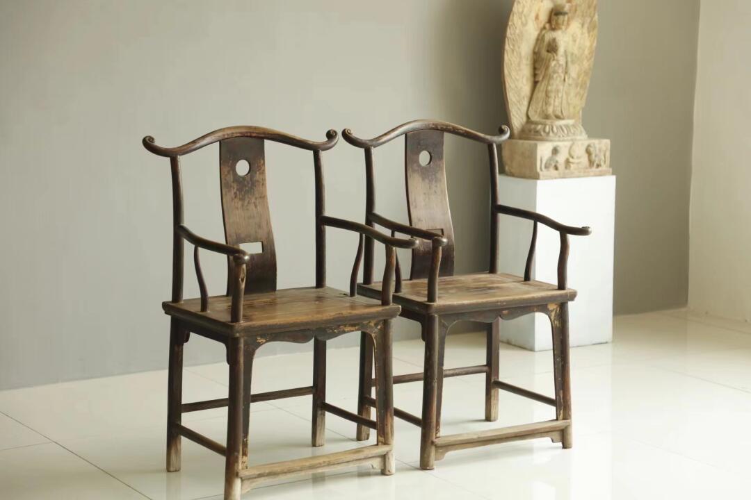 民清北官帽椅一物一拍实物以直播间为准全场不包邮老物件十有九残