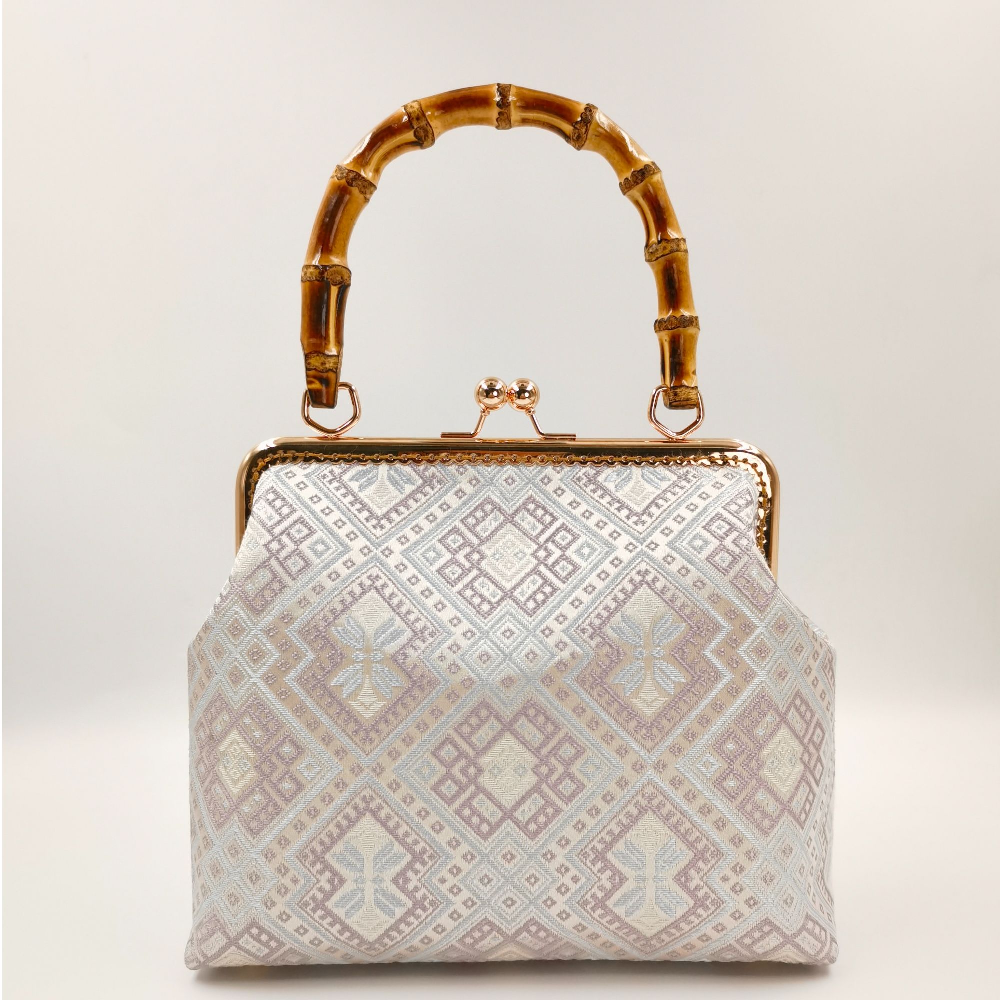 广西壮锦复古包包竹柄口金中国风经典晚宴轻奢女士复古包包手提包