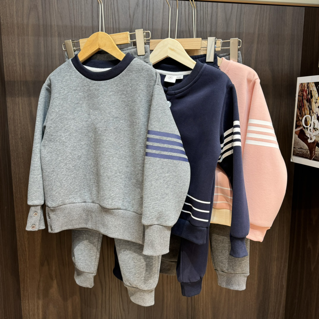 腊肠狗加绒保暖套装2023新款男童女童奥利绒