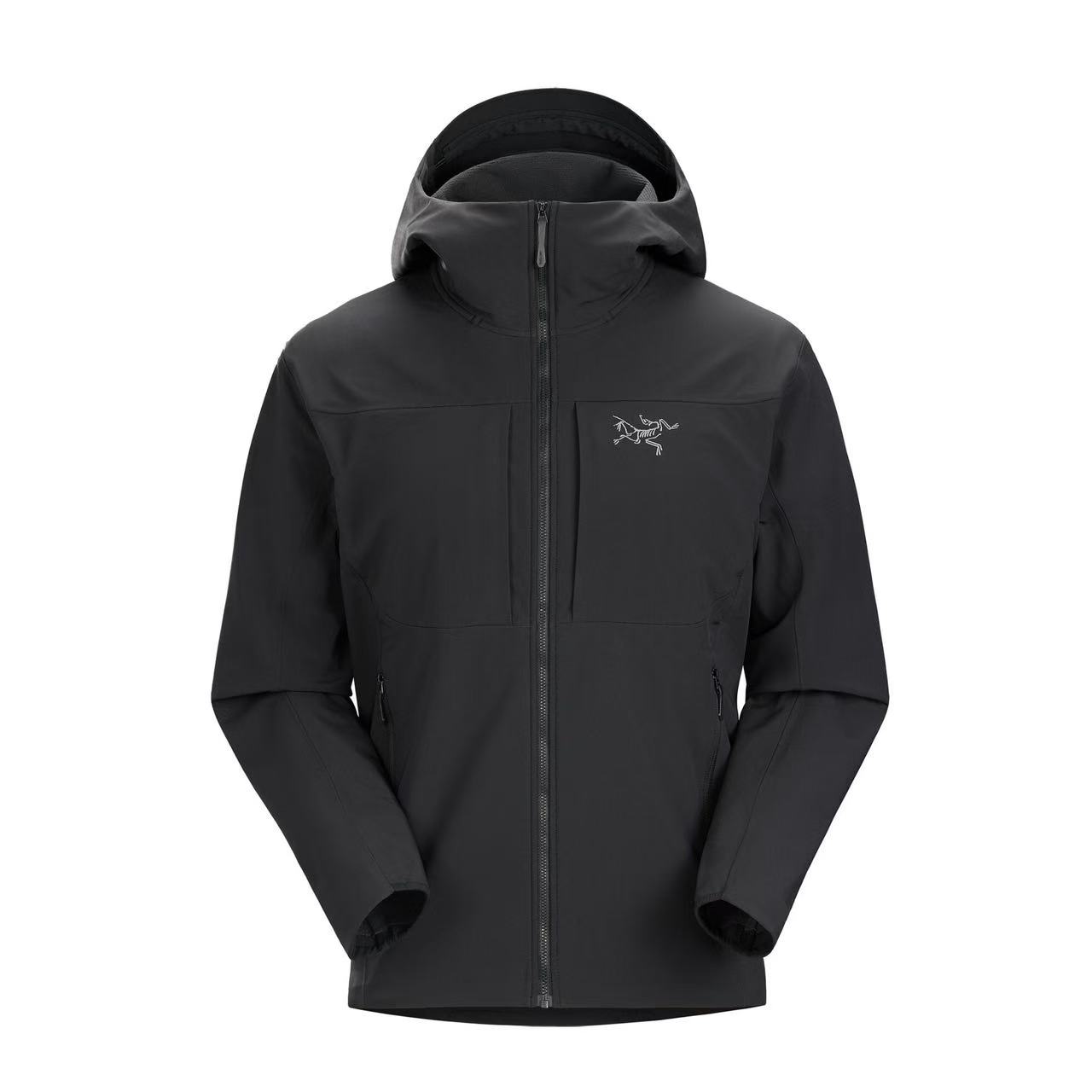 Arcteryx始祖鸟GAMMAMxHOODY保暖软壳刺绣徽标外套防风透气冲锋衣