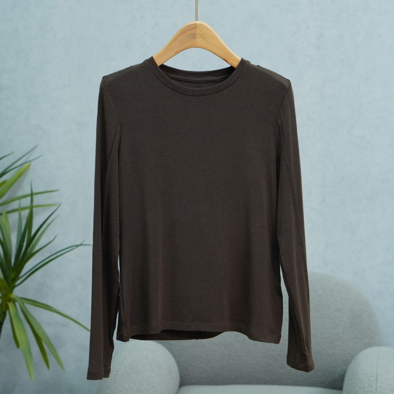 一路童行  深高系列 A118  女装早秋气质圆领针织衫 902091