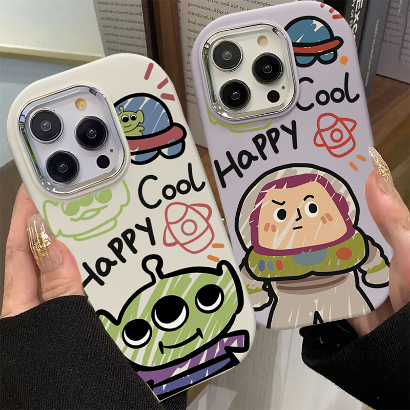 肤感马卡龙涂鸦光年适用苹果15手机壳iphone13/14promax防摔12/11