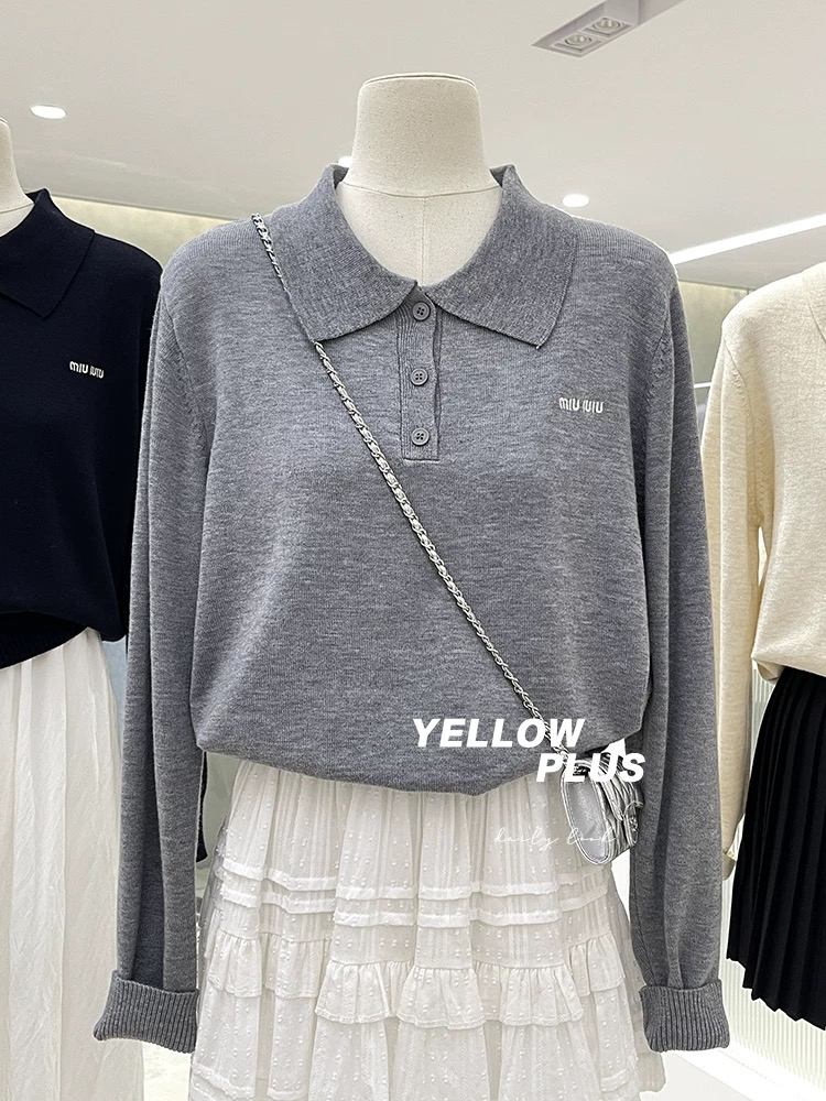 Polo领！针织毛衣