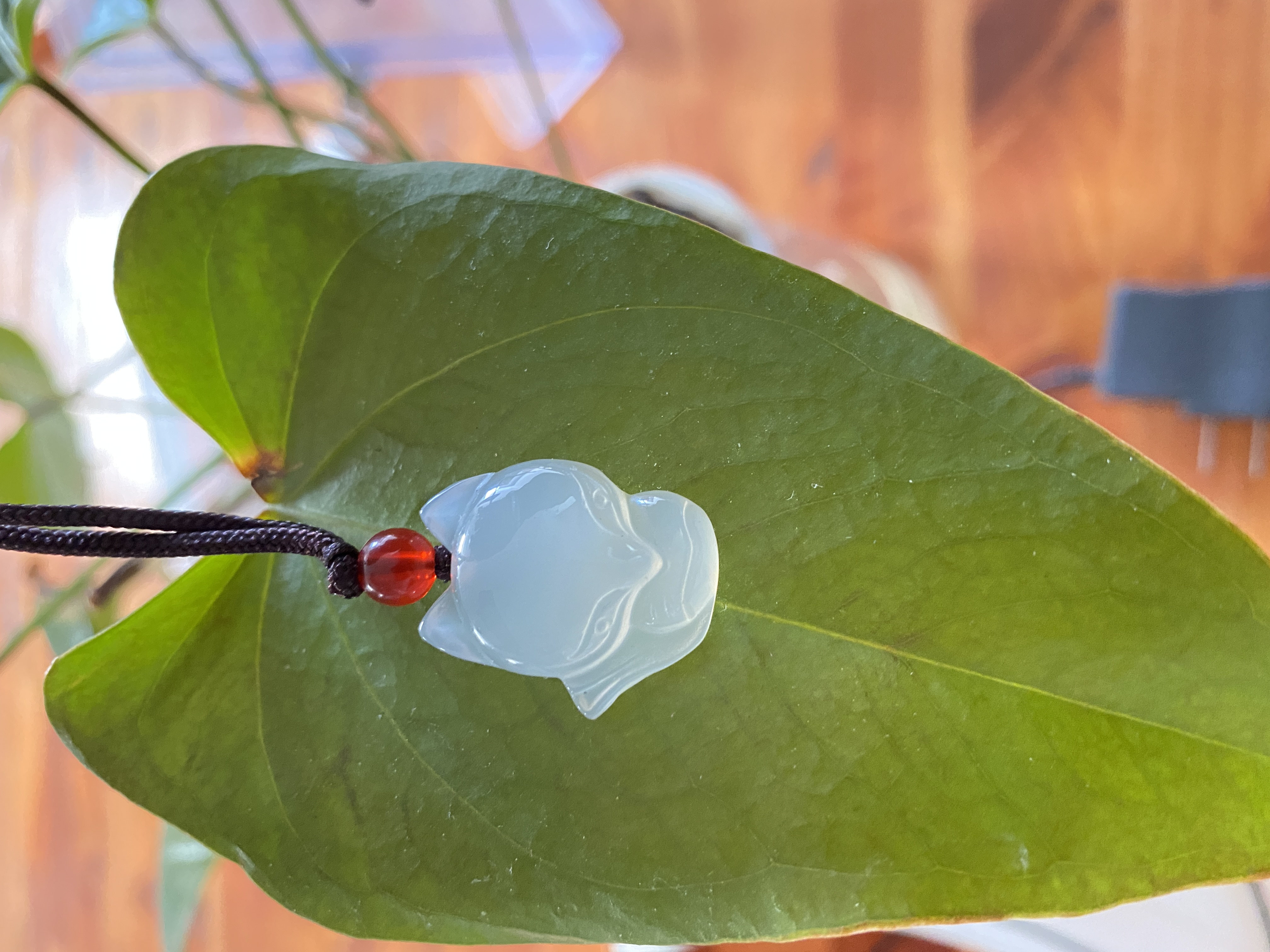 天然玛瑙白冰小狐狸【多样性发其一】