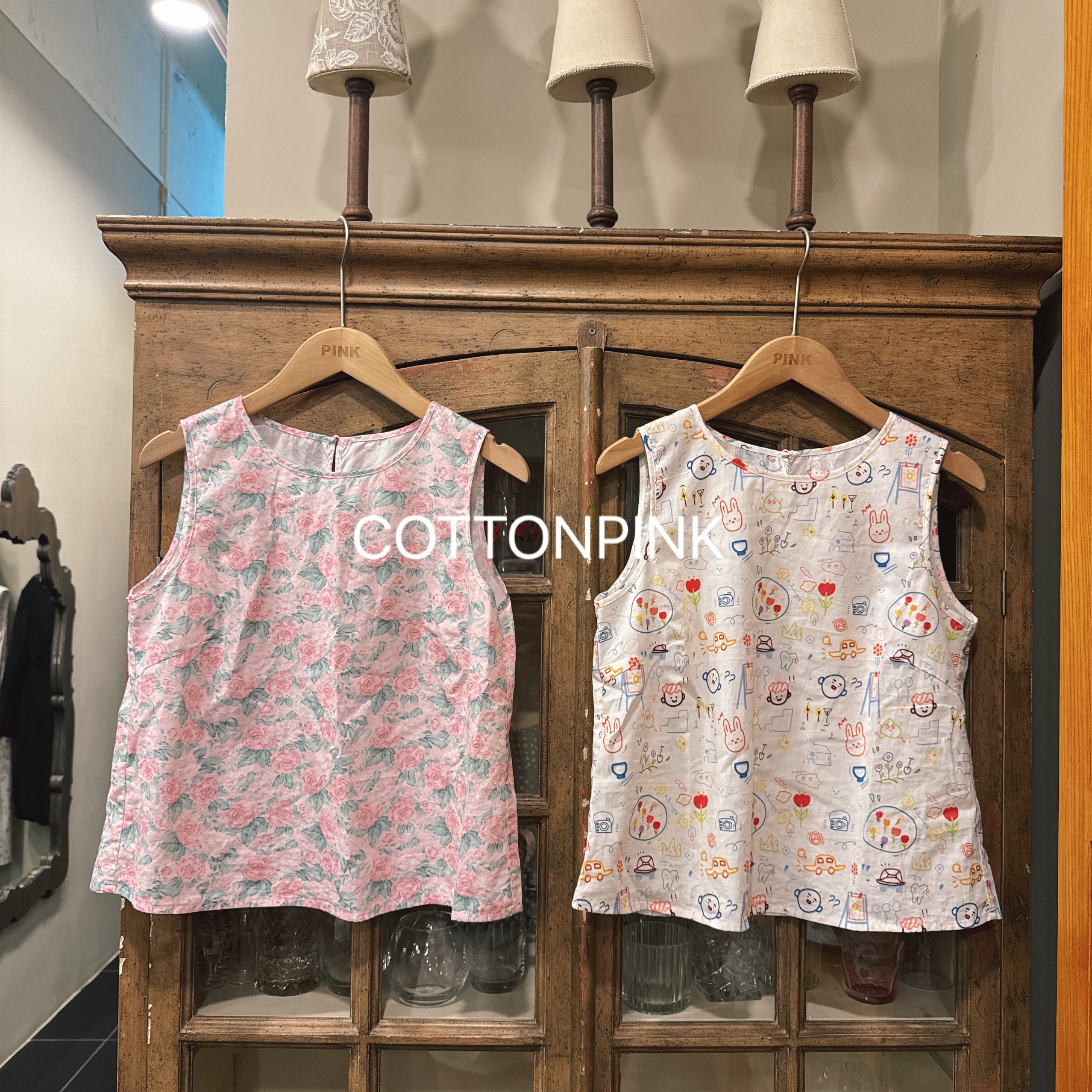 COTTONPINK女装舒适简约衬衣小背心