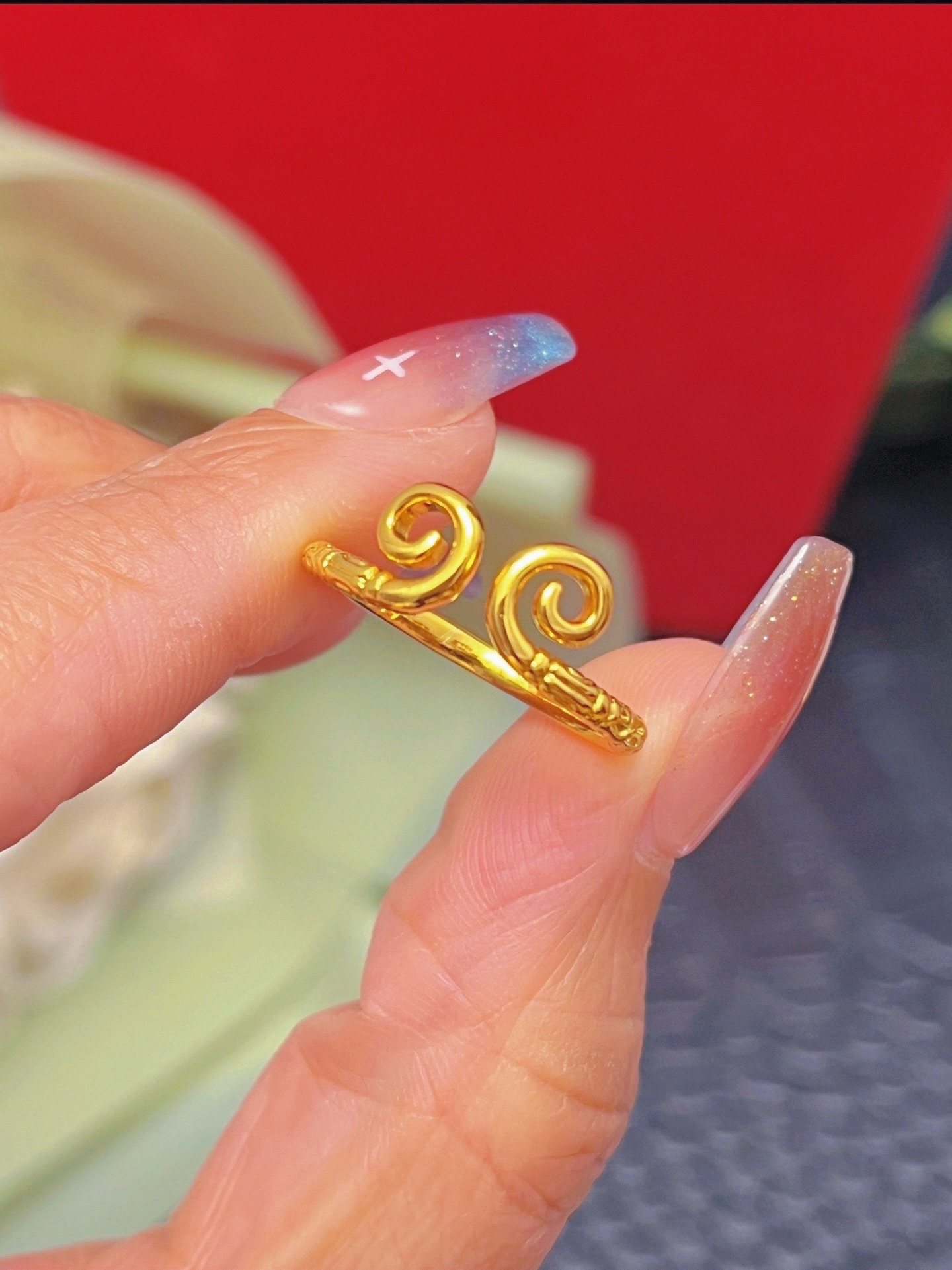 铜合金戒指 紧箍咒戒指国潮新中式时尚意中人百搭气质个性指环