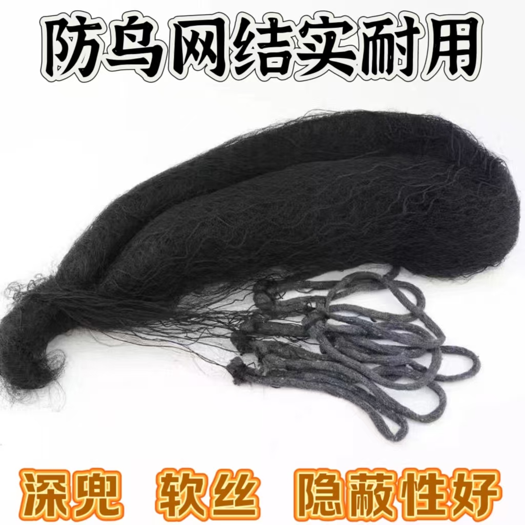 防鸟网单丝尼龙网麻雀画眉鸽子喜鹊户外班九果园防护通用网养殖网