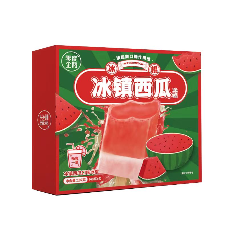 零度企鹅-西瓜口味冰棍(彩盒) 48g*4