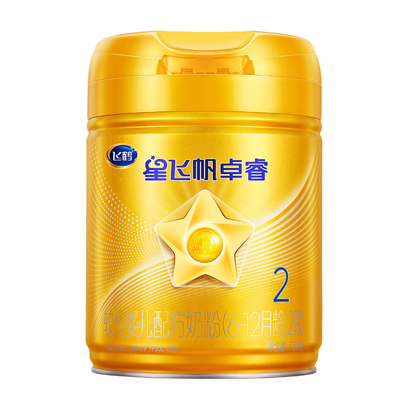 飞鹤星飞帆卓睿较大婴儿配方奶粉2段 750g