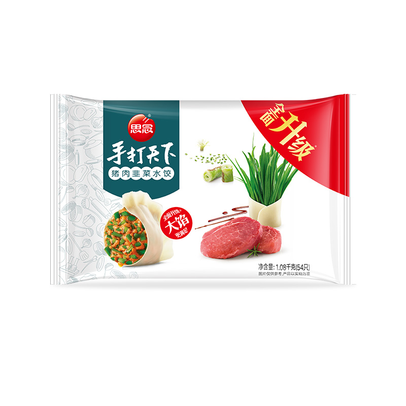 思念手打天下大馅水饺 猪肉韭菜 1.08kg