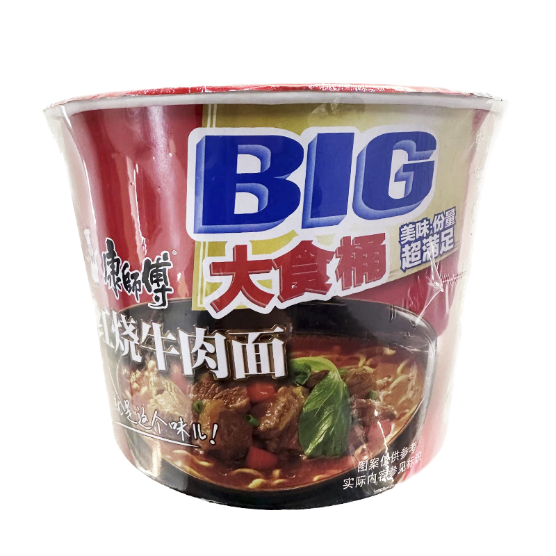 康师傅大食桶红烧牛肉面 145g