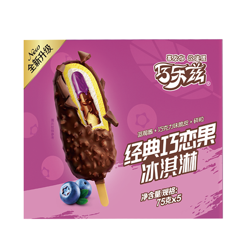 伊利巧乐兹巧恋果冰淇淋 75g*5
