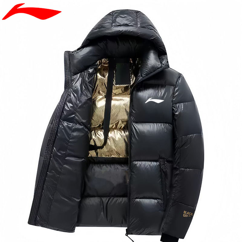 中国黑金棉衣男士外套秋冬季2023年新款宽松棉袄加厚保暖连帽棉服