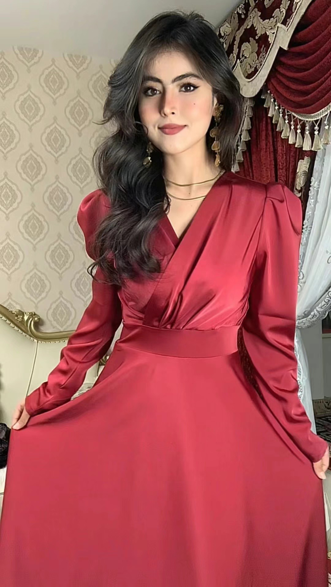 2024新款非常大气的tawar布料裙子