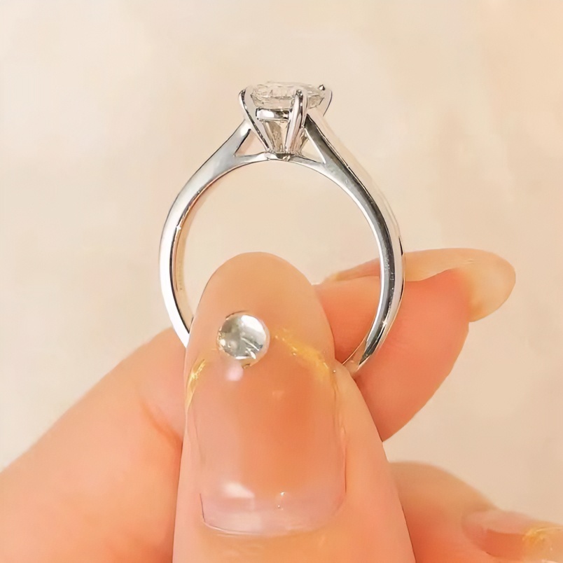 925银莫桑石戒指 【周家四爪】1.0-2.0ct 高品质莫桑时尚轻奢女戒