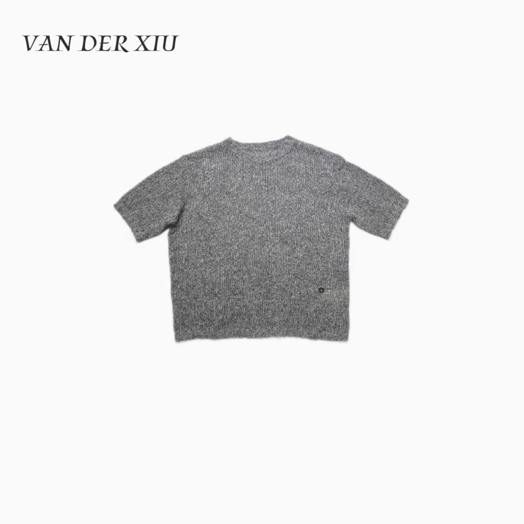 VANDERXIU 高奢老钱风山羊绒圆领套头宽松毛衣 针织衫 240585