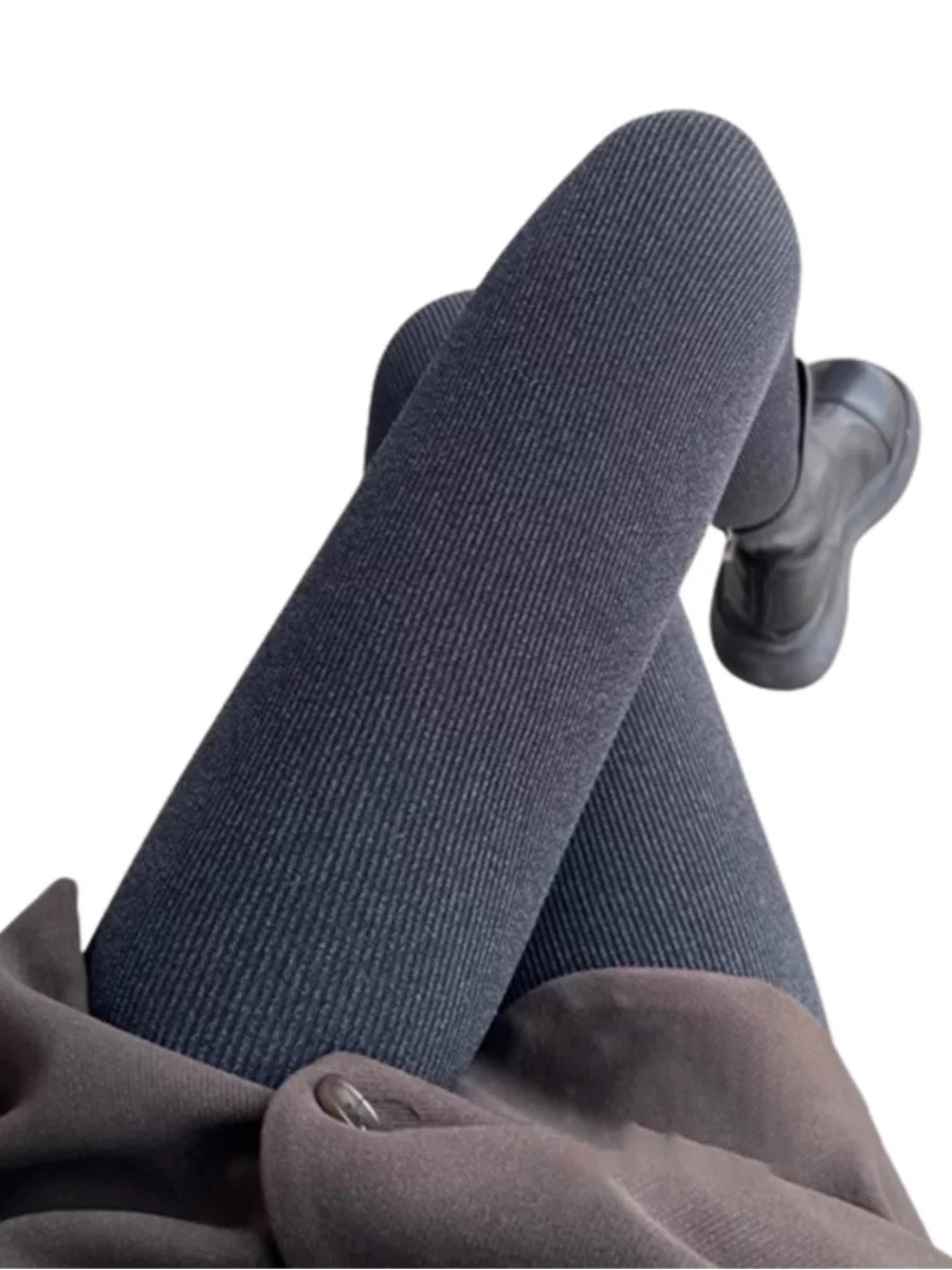 竖条纹300克加厚打底裤