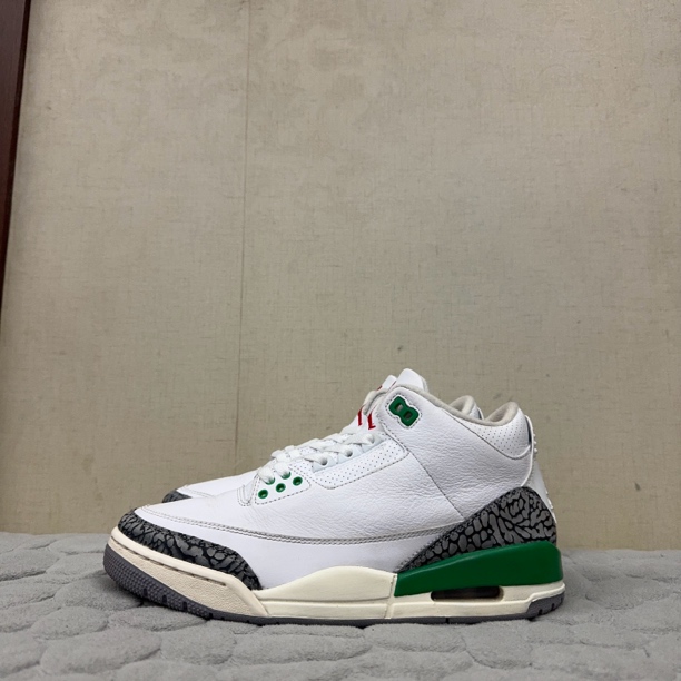 95新 AIR JORDAN 40.5码/aj3白绿/原盒/95新/蓝球鞋