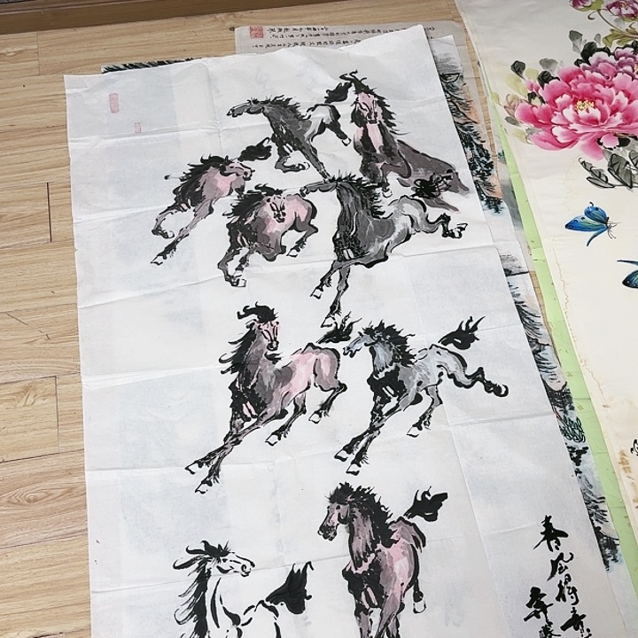 绘画纯手绘国画作品手写书法作品真迹