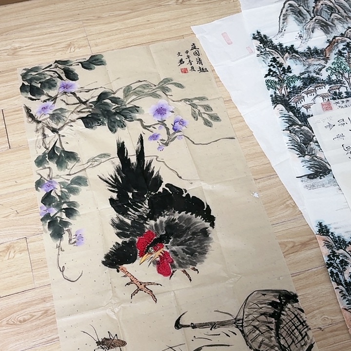 绘画纯手绘国画作品手写书法作品真迹