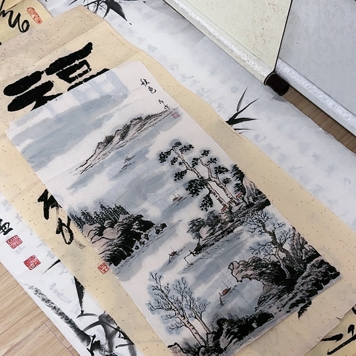 绘画纯手绘国画作品手写书法作品真迹