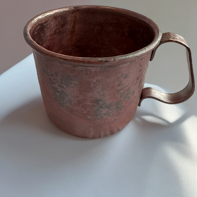 （匠心之作）全手工锻打家用复古紫铜杯子