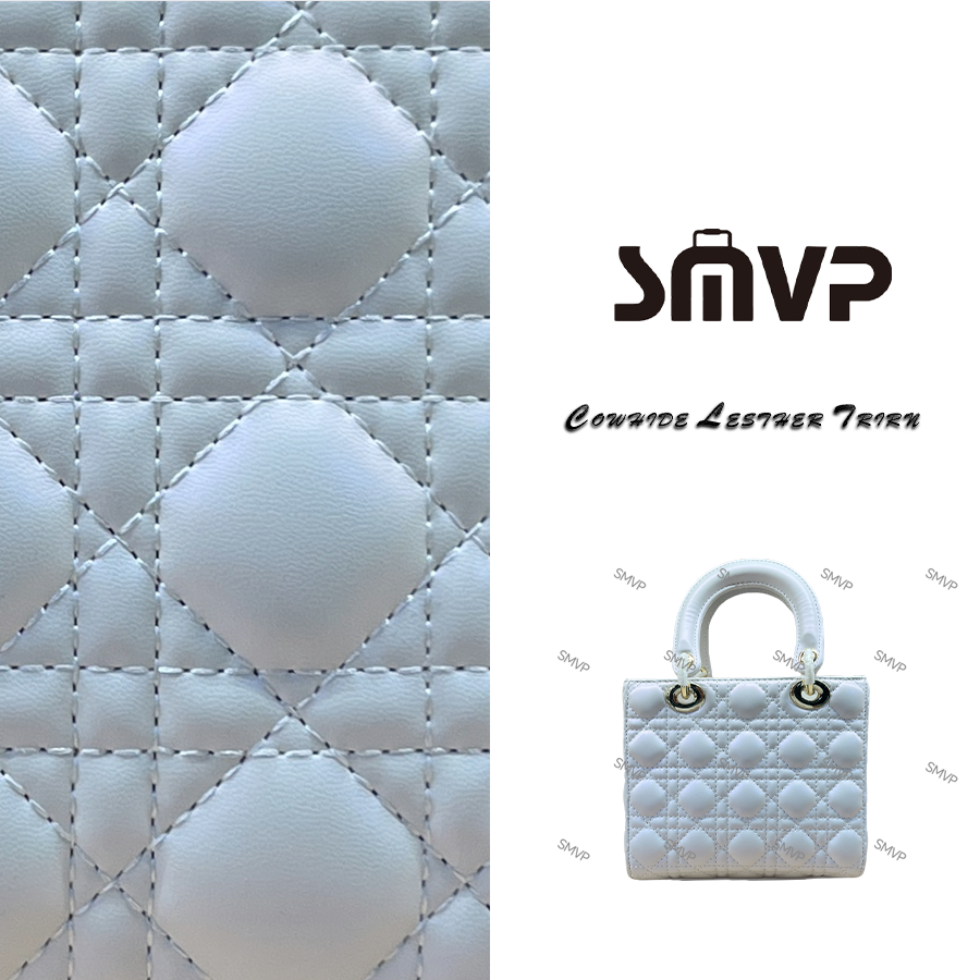 SMVP手工真皮女包 亮面妃妃包 1015 白色