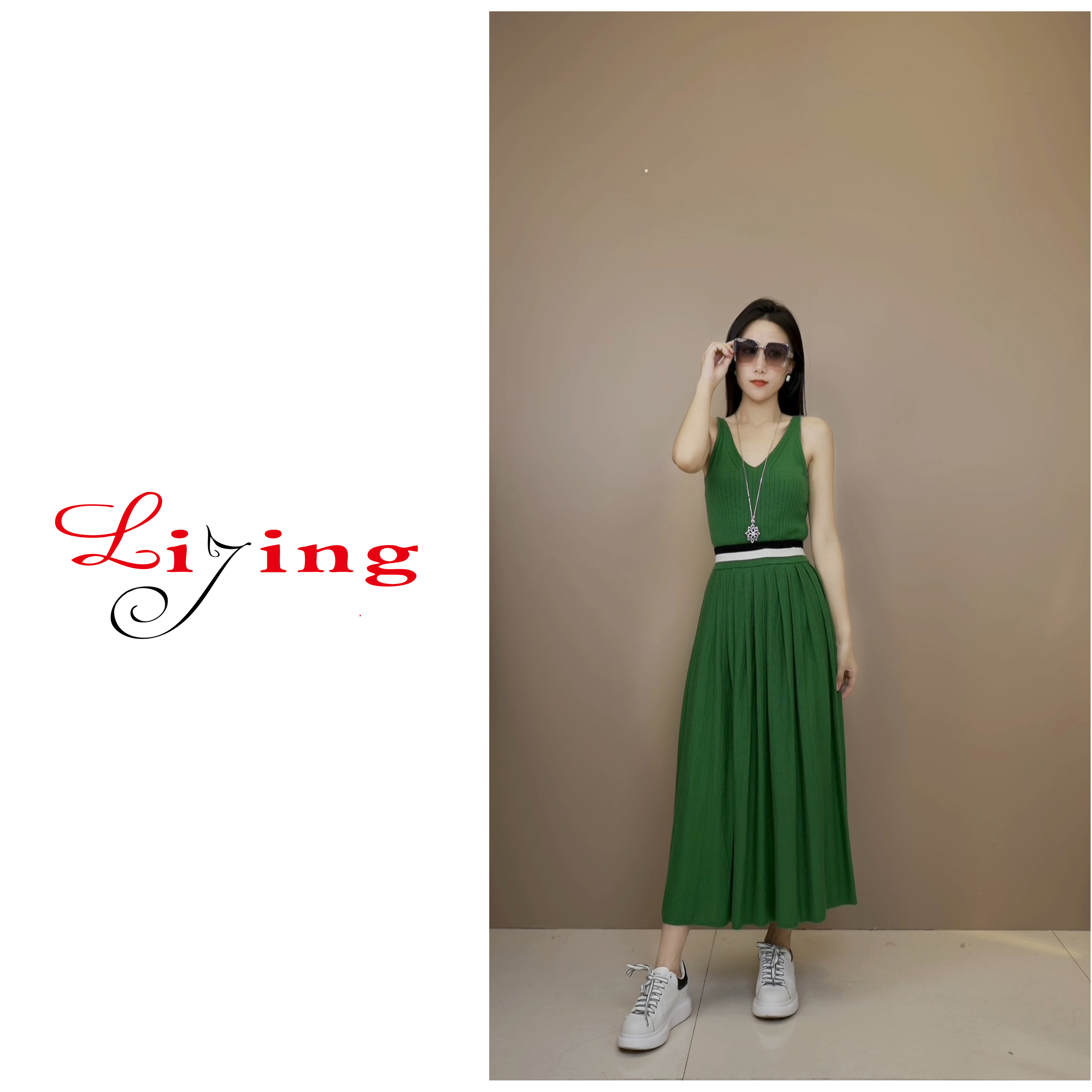 LIJING/修身款显瘦吊带背心Z554 DD
