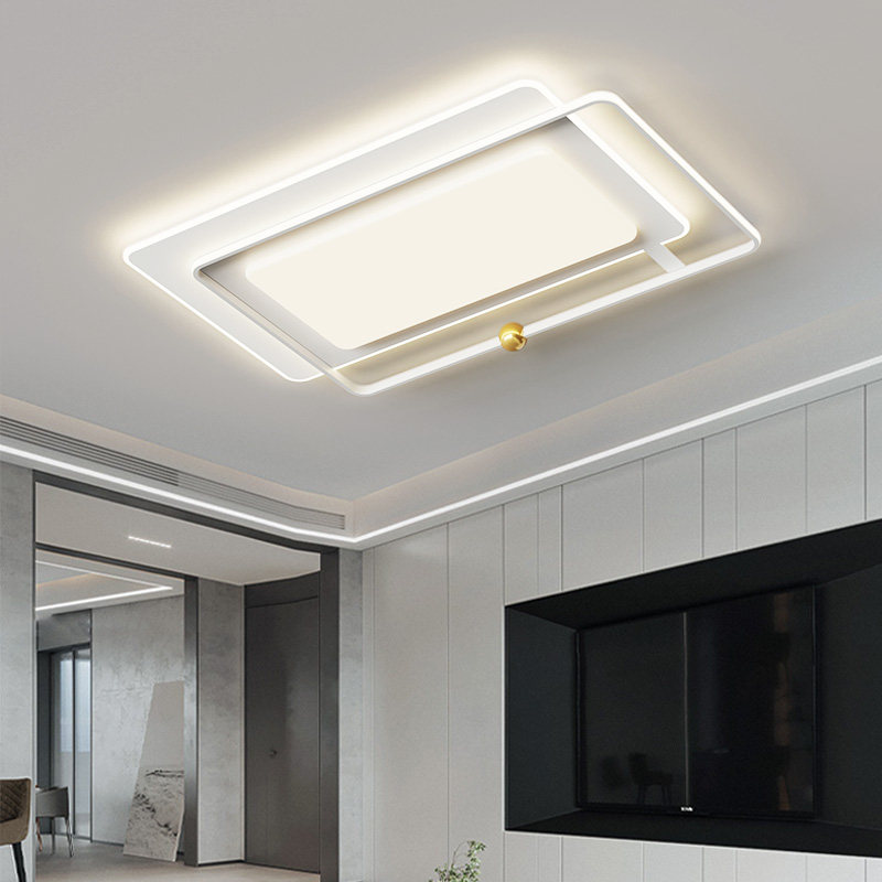 客厅灯现代简约大气2023新款中山灯具组合全屋套餐奶油风吸顶主灯