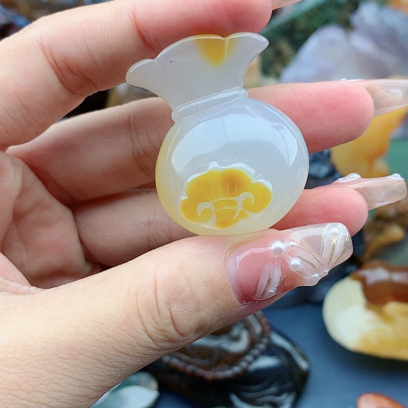 【闪购商品】玛瑙吊坠未镶嵌晨*