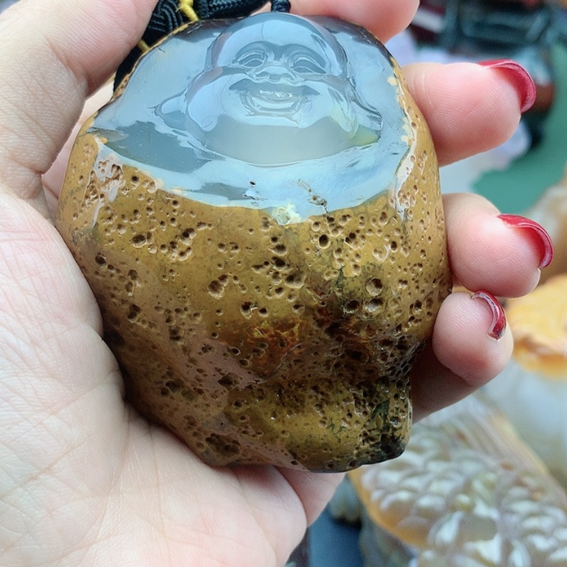 【闪购商品】玛瑙/玉髓颈饰未镶嵌百**乐