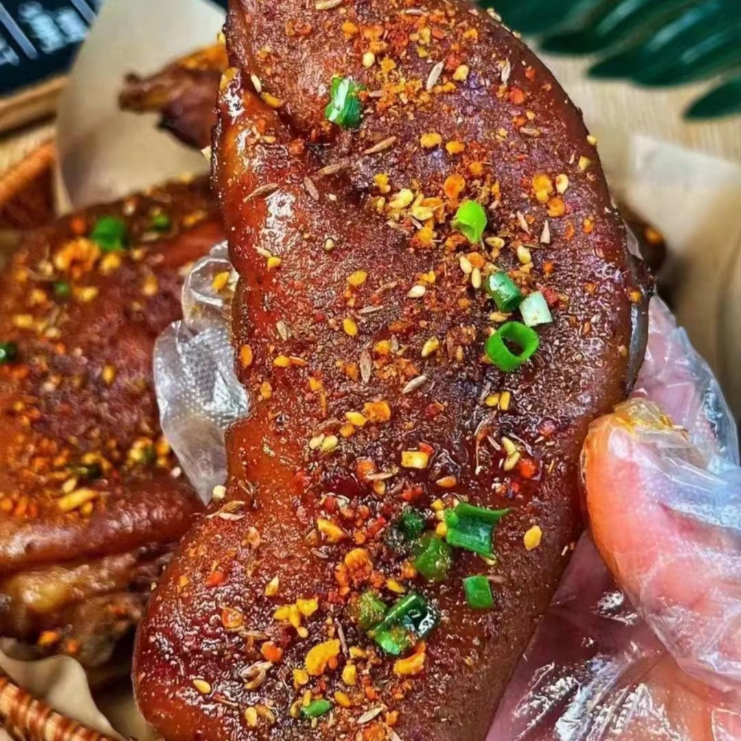 【冷冻批发】 成品卤猪蹄  适合烧烤 卤 全熟卤烤几分钟即可  包邮