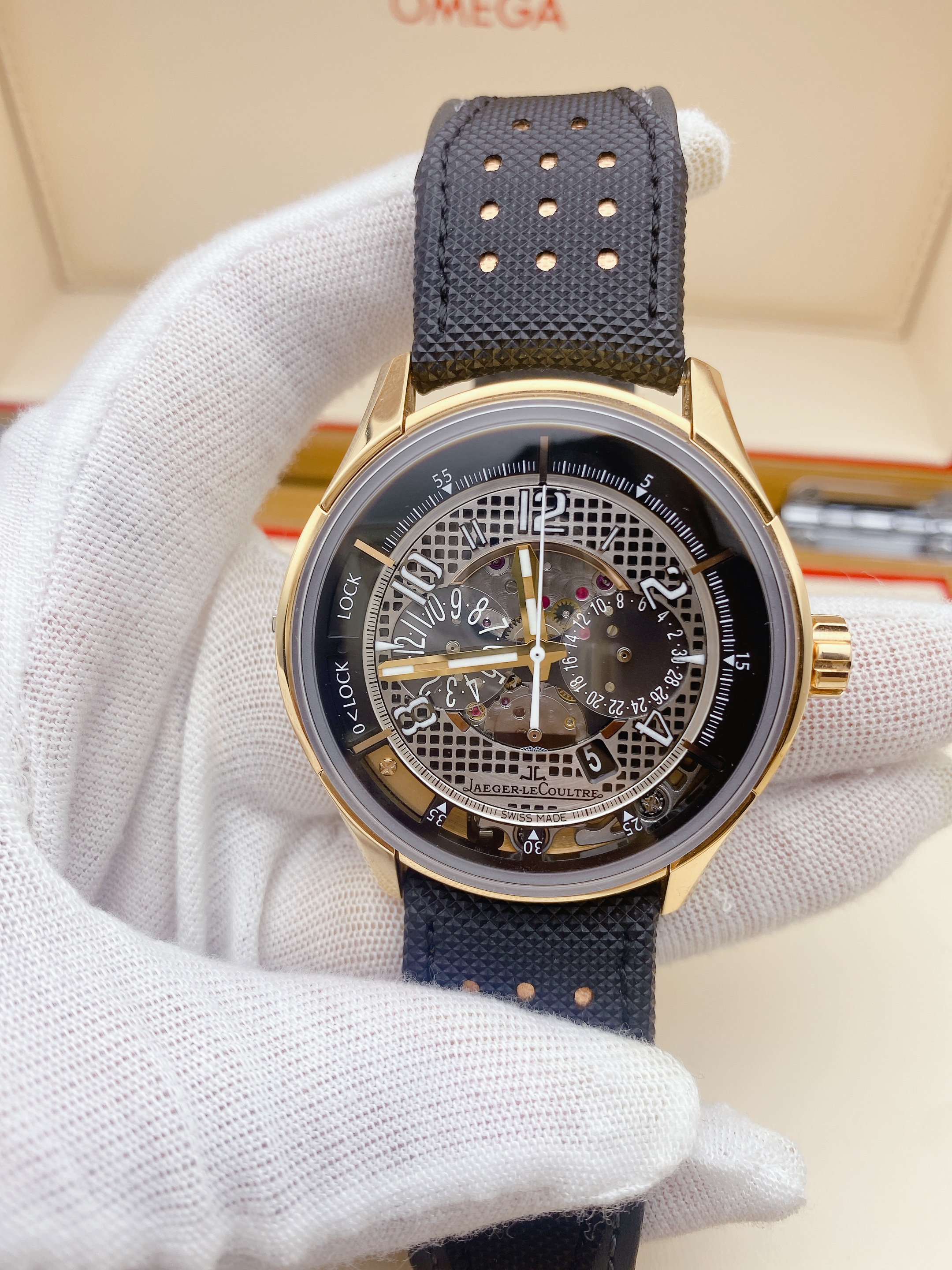 99新 Jaeger-LeCoultre/积家 【金缘】大师/单表/44mm