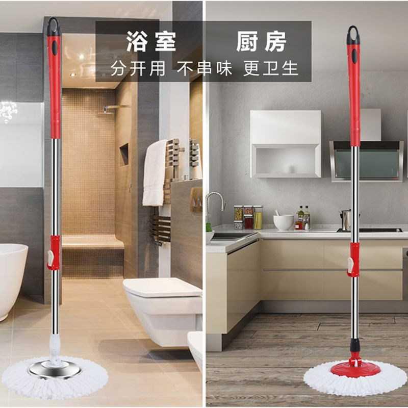 自动懒人单卖液压杆不带桶拖把杆旋转通用单杆旋转拖把杆一体式