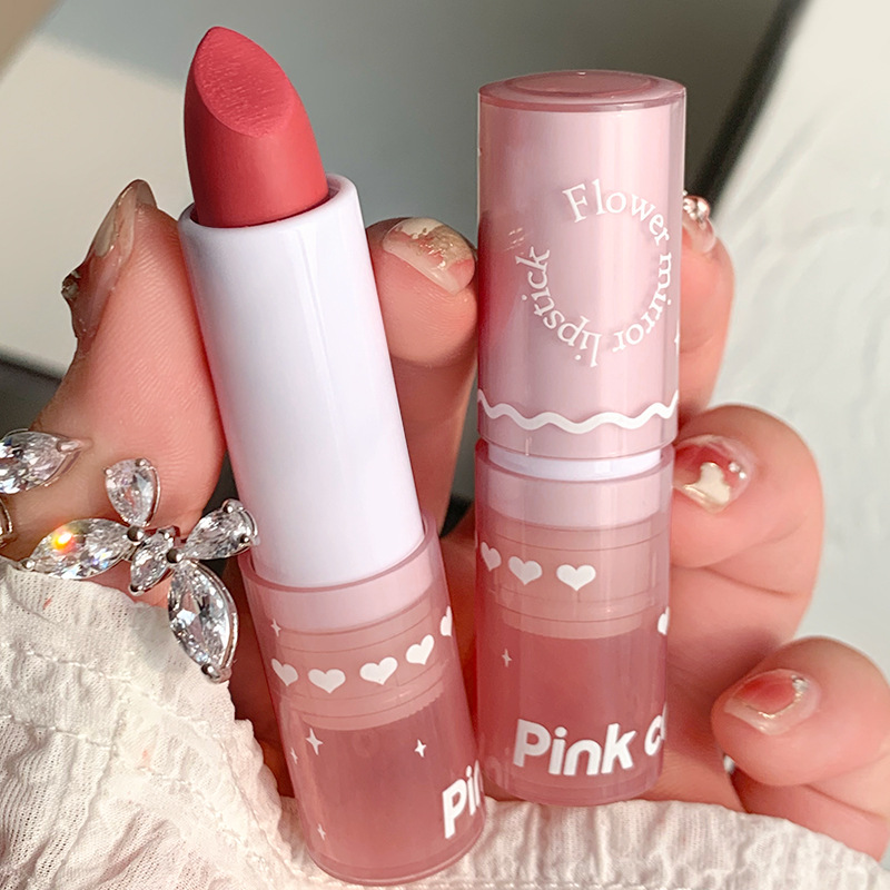 李佳琪推荐】PINKCOCO轻慕丝绒哑光口红柔雾持久学生上学素颜低饱