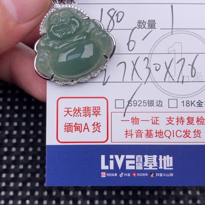 【闪购商品】翡翠颈饰未镶嵌一****涂